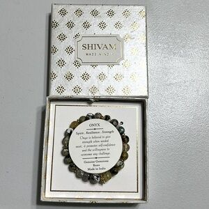 Onyx Elastic Stretch Bracelet NWT